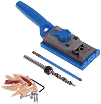 Bluedophin Woodworking Pocket Hole Jig Kit Set 9.5mm Drill Guide Sleeve For Kreg Pilot Wood Drilling Dowelling Hole Saw Master System