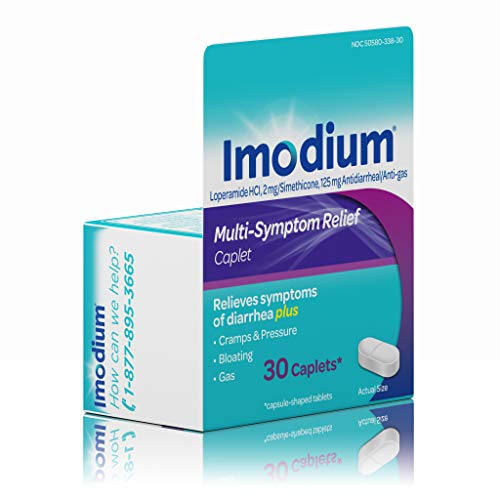 Imodium MultiSymptom Relief AntiDiarrheal Caplets, Loperamide