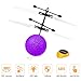 Slepwel UFO Flying Ball Magic led Light with Remote (Purple)