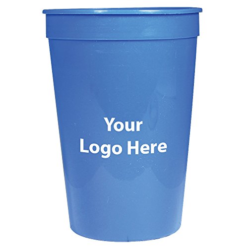 Personalized Custom Stadium Cups Smooth Finish - 250 Quantity - 0.60 Each - Bulk Promotional Product with Your Logo/Customized. 16-ounce capacity.