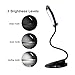 Superproducts LED Desk Lamp, Modern Stylish Dolphin Designed Portable Book Reading Light, LED Eye Table Lamp with Three Gear Touch Control Studying,Working,Camping,USB Charging Port - Black