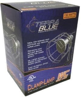 Aquind 894642 True Blue Wire Cage Clamp Lamp