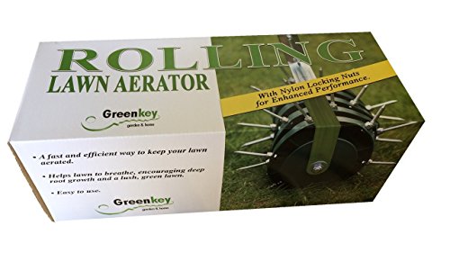 Greenkey Garden and Home Ltd 700 Rolling Lawn Aerator, Green or Black - Thumbnail 5