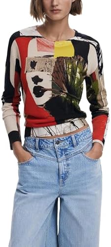 Desigual Women's M. Christian Lacroix Orchid Pullover White at