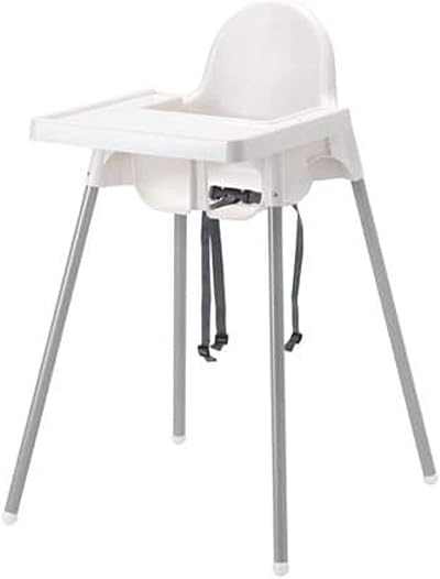 IKEA ANTILOP Highchair with Tray White — Safe Foldable Baby Chair