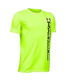 Under Armour Boys' Sideline Logo T-Shirt, Fuel Green/Black, Youth X-Large