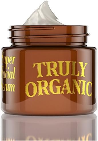 Truly Organic Anti-Aging Super Facial Serum - Gentle On The Skin - Improves Firmness, Face Lines &amp; Wrinkles