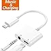 LYZZO 3.5mm Jack Adapter Adapter Headphone Charge and Audio Splitter, 2 in 1 Earphone AUX Music Cable Charger Connect Compatible with iPhone X/8/8 Plus/7/7 Plus(White)