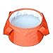 HQST Collapsible Folding 15L Orange Water Bucket with Carrying Pouch Perfect Gear for Camping Hiking Travel