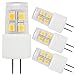 3-Pack 2W G4 LED Light Bulb, 20W Halogen Bulb Equivalent, AC/DC 12V Soft White 2700K, 360° Omnidirectional LED Bi-pin Base G4 Bulb for Under Cabinet, Auto, Pendant, RV and Marine Boats Lighting