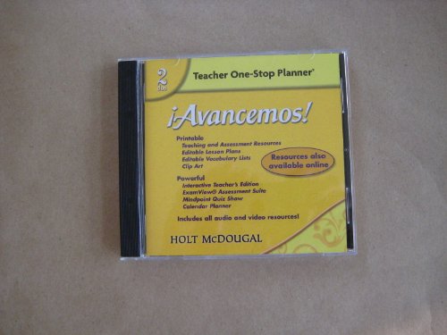?Avancemos!: Teacher's One-Stop Planner DVD Level 2
