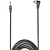 Foto&amp;Tech 16 FT/5 Meter 3.5 mm to Male Flash PC Sync Cable with Screw Lock Compatible with PocketWizard Plus III/Plus II, Nikon, Canon, and Most DSLR Cameras Flash Trigger