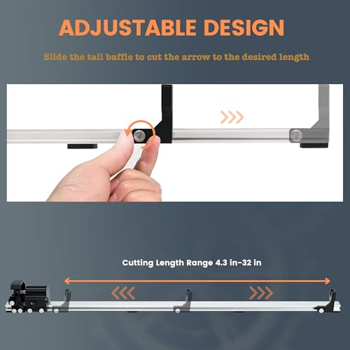 Arrow Saw, Carbon Arrow Cutter with 2x Resin Saw Blades, Adjustable 4.3”-32”Archery photo 11