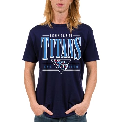 Junk Food NFL - Tennessee Titans Established Retro Adult SS T-Shirt Navy