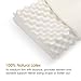 DYD Bed Pillows for Sleeping Cervical Pillow Supportive for Neck Adjustable Loft for Back/Side Sleepers 100% Natural Latex Pillow Alleviate Back Pain Proper Spine Alignment