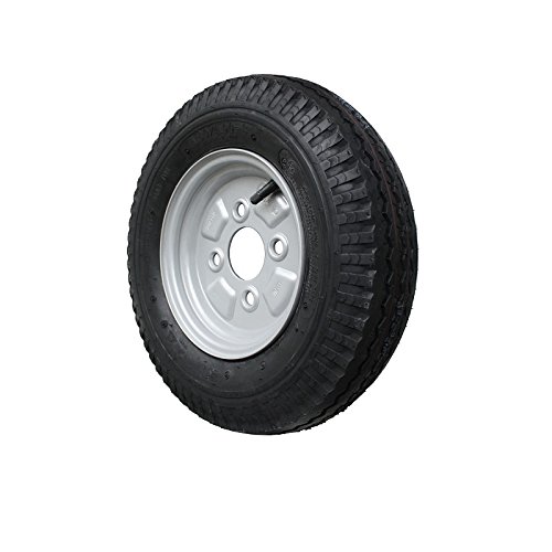 2 Stück Anhängerräder Komplettrad REIFEN 4.00-8 mit FELGE Nabengröße Anhängerreifen – Bild 3