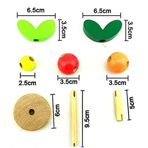 Gilroy Wooden Puzzle Toys, Baby Tree Puzzle Toys Wooden Disassembly Assembly Building Block Toys - Thumbnail 7