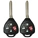Keyless2Go Replacement for 2 New Keyless Entry Remote Car Key for 2011 Toyota Camry HYQ12BBY with G Chip
