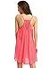 ROMWE Women's Spaghetti Strap Sundress Hollow Out Summer Chiffon Beach Short Dress