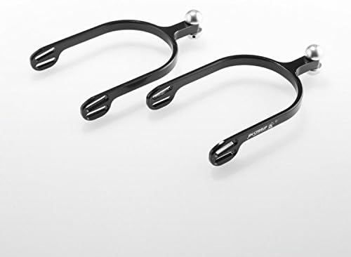 JIN Stirrup - Horse Riding SPURS - Laser Engraving Option - LONG - 100% Made in Italy - Black