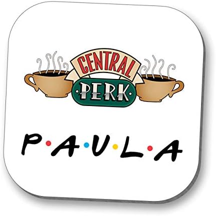 Hot Off The Press Personalised Friends Central Perk Cafe Coaster- 10cm x 10cm - Add a Name via Gift Message or Contact Seller