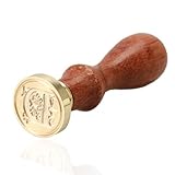 Outop Vintage Retro Wooden Alphabet Letter Initial Wax Classic Sealing Wax Seal Stamp (D)