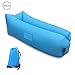 RIHACHAN Inflatable Lounger, Waterproof Air Bag Chair Sofa, Fast Inflate by Wind or Air Pump, Perfect for Travelling, Camping, Hiking, Pool and Beach Parties, Lazy Hangout Couch Bed(blue)