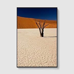 Framed Canvas Home Artwork Decoration Desert Canvas Wall Art for Living Room, Bedroom - 16x24 inches