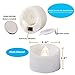 Flickering Flameless Candles - 12 Romantic Battery Operated Candle, Decorative LED Powered Tea Lights W/ Unscented Fake Rose Petals Bulk, Realistic Electric Window Votives, Tealight Holders & Lantern
