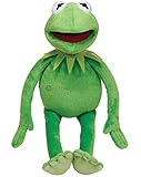 Alpha Products Kermit The Frog Doll - Medium Size (16 inch Length) Soft Plush Stuffed Doll - Green (Emerald) Color - from