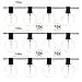 BRTLX Commercial Grade Outdoor Weatherproof G40 LED String Lights 18.3Ft with 10 E17 Dropped Sockets 0.6W 12Pcs LED Edison Filament Bulb Included for Bar Patio Courtyard Porch Wedding