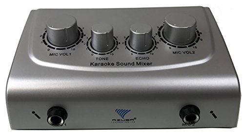 Azusa MIK0115 Karaoke Mixer with Microphones
