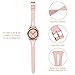 TOYOUTHS Compatible with Samsung Galaxy Watch 7/FE/6/5/4/Active 2 40mm 44mm Band, 20mm Leather Strap for Galaxy Watch 6 Classic 43mm 47mm/Watch 5 Pro 45mm/Watch 4 Classic 42mm 46mm/Watch 3 41mm, Pink