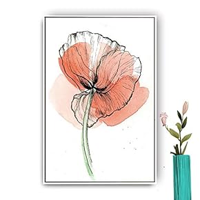 Framed Canvas Wall Art for Living Room, Bedroom Abstract House Canvas Prints for Modern Home Decoration Ready to Hang - 16"x24" inches