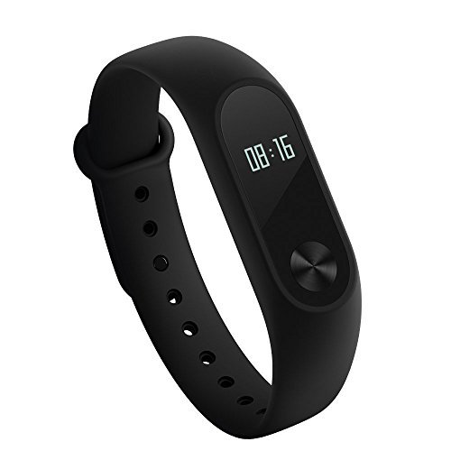 Xiaomi Mi Band 2 Fitness Activity Tracker Smart Bracelet Heart Rate Monitor Bluetooth 4.0 Pedometer Sleep Monitor Sport Wristband Smartwatch IP67 Waterproof for Android and IOS [Global Version]