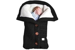Insular Warm Baby Sleeping Bag Envelope Winter Kid Sleepsack Footmuff Stroller Knitted Sleep Sack Newborn Knit Wool