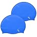 The Friendly Swede Silicone Swim Caps for Adult OR Kids Swim Caps for Girls and Boys, with Fun Animal Print (2 Pack)