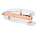 Zodaca Deluxe Acrylic Rose Gold Stapler, Heavy Duty 15 Sheets Capacity, Large Size [6 X 2 x 1.5 inches], Staple Size: 1/4 inch