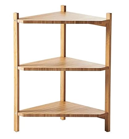 WASH Basin R?GRUND - IKEA - Wash-Basin Corner Shelf Bamboo Size 34x60 cm (13 3/8x23 5/8)