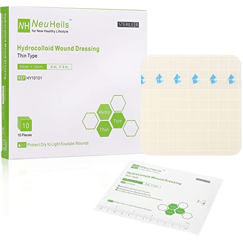 Hydrocolloid Bandages Hydrocolloid Wound Dressing Thin Type 4''x4'' for Dry to Light Exudate