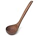 Axe Sickle Natural Straight Handle Wooden Spoon 10.6 inch Classic Wooden Tableware Kitchen Soup Spoon,Porridge Spoon, Kitchen Sauces Soups Cooking Tools 1pcs.