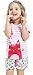 Fiream Girls Summer Cotton Cute Animals Short Sets(62011TZ,5)