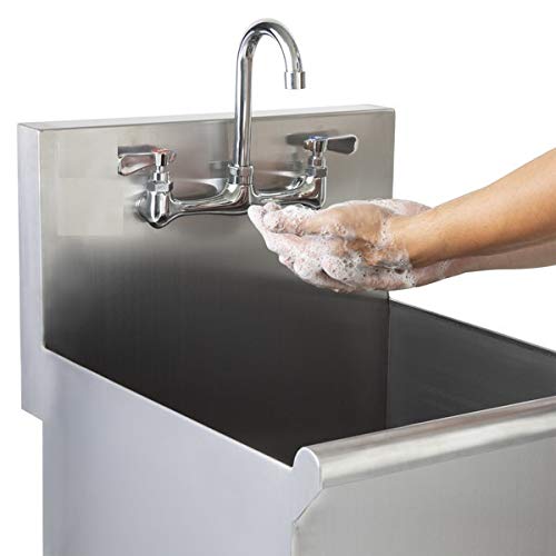 Commercial Stainless Steel One 1 Compartment Kitchen and Utility Budget Sink with 10" Faucet (18.5" Width x 12" Length)