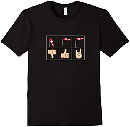 Men's Kitesurfing T Shirt - Rock Out When It's Windy Large Black