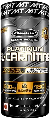 Muscletech Essential Series Platinum 100% L-Carnitine - 1500mg (46mg), 180  Capsules price in Egypt | Amazon Egypt