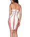 whoinshop Women's Rayon Strappy Bodycon Bandage Evening Dress