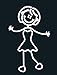 My Family Car Stick Figure Sticker Decal Female Mom Dancing- M30