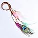 Indian Princess Peacock Feather Head Chain Para Niña, Diadema De Moda y Tocado Para Mujeresthumb 2