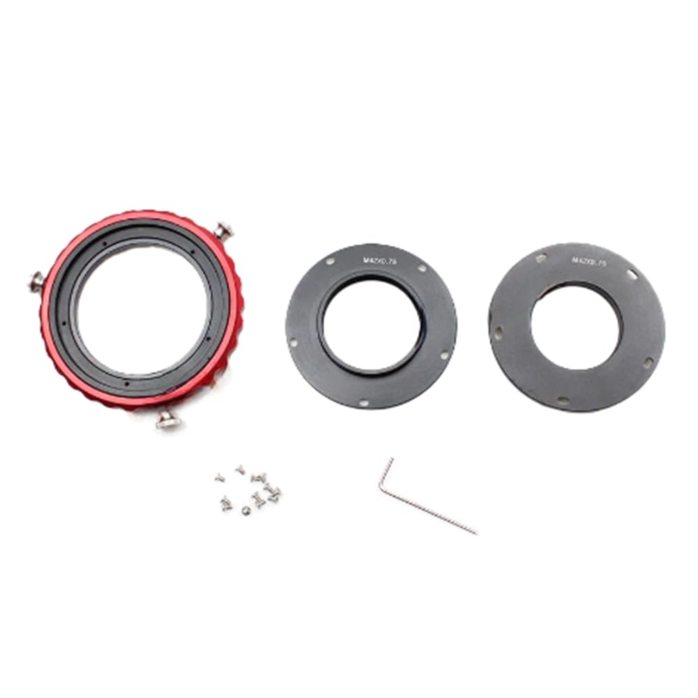 Eleqldwen M42 CAA 360 ° Degree Rotator Camera Angle Adjuster 3 in One Gyratory Device for Astronomical Telescope Photography Easy Install Easy to Use