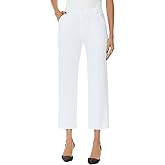 iChosy Women's Straight Leg Dress Work Ankle Pants Business Office Casual Slacks with Pockets